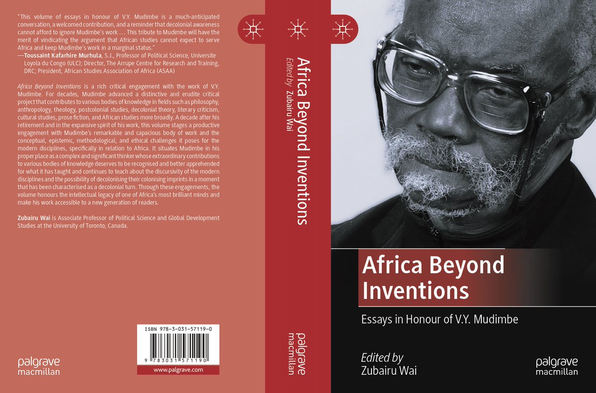 ZubaWai's tweet photo. V.Y. Mudimbe turned 83 yesterday. Happy (belated) Birthday V.Y. Glad we could do this book before your 83rd birthday. For anyone interested, this remains the most comprehensive collection of essays in English on the work of Africa's most brilliant thinker ... https://t.co/202KevPYBJ