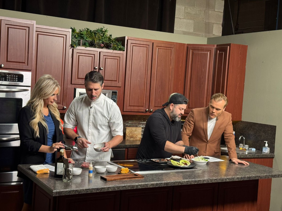 chefSLarocca's tweet photo. About today morning 🔥 We went to Good Day Columbus to cook with my friend and chef BJ Lieberman to promote this Friday's event in FYR Short North! There are going to be a lot of surprises! Todd Goodwin BJ Brett Fife James and I will be expecting you! https://t.co/2c1fy41Ozp