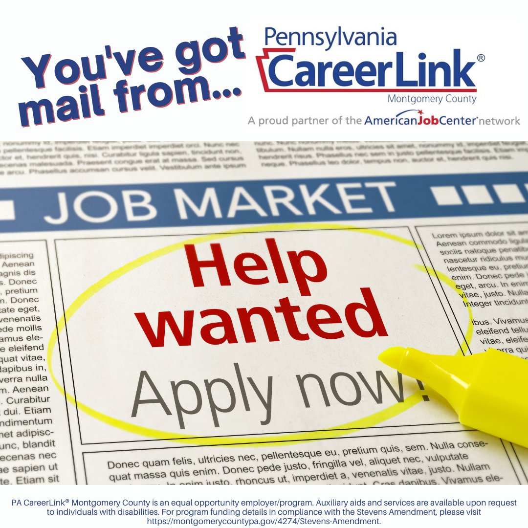 Commonwealth Employment, Clickable Workshop Calendars, Workforce Input Survey, and More! 

Check out this week's issue of MontcoLinks--> conta.cc/3BkMSRM

#HereToHelp #Career #JobsNearMe #HelpWanted