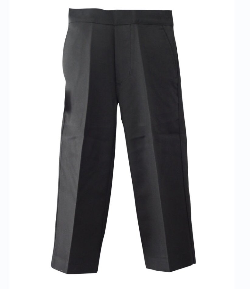 4directuniforms's tweet photo. Classic pull up trouser with a flat front, two pockets, a mock fly and elasticated back.

Available in black and grey and in various sizes.

#pulluptrousers #schooltrousers #familybusiness #boystrousers https://t.co/kHQACiGIm9