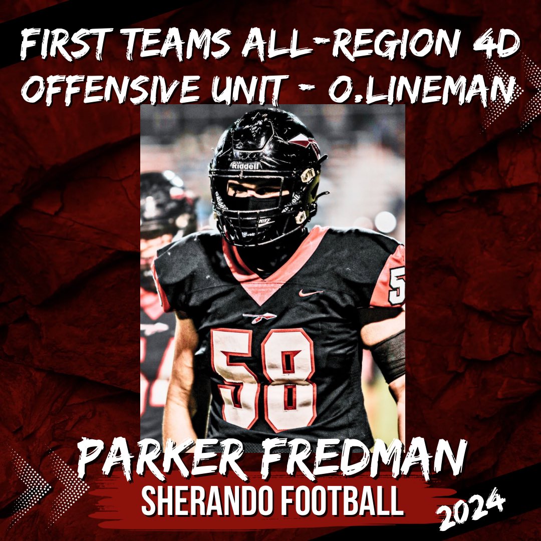 SherandoFootball (@sherandofball) on Twitter photo Congratulations to Our Sherando Players who made First Teams ALL-Region 4D Offensive Unit And to <a href="/mcarlson226/">Micah Carlson</a> Who is this year’s Offensive Player of the Year! Congratulations to Our Sherando Players who made First Teams ALL-Region 4D Offensive Unit And to <a href="/mcarlson226/">Micah Carlson</a> Who is this year’s Offensive Player of the Year!