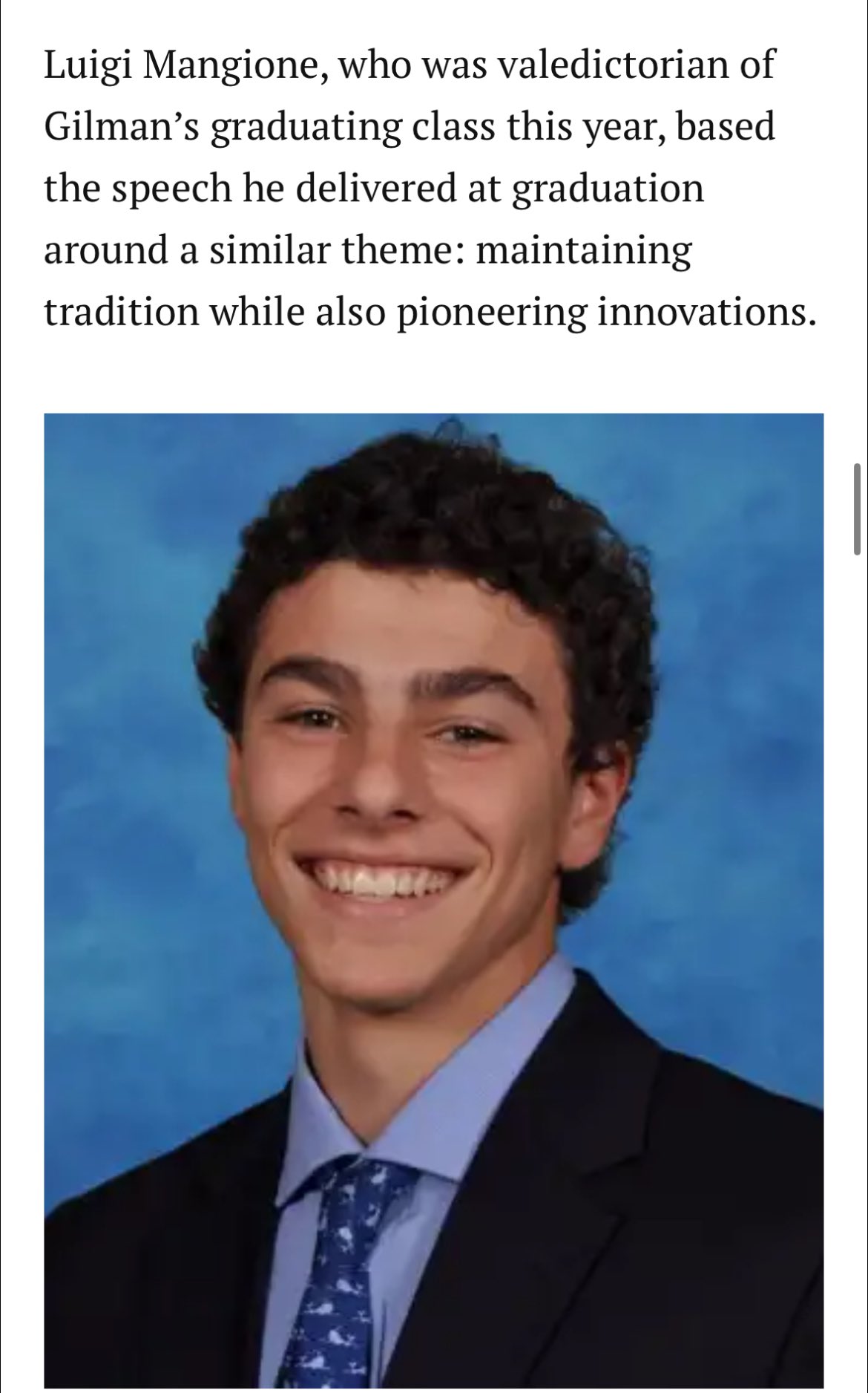Lilia Luciano on X: Per @NYPD Luigi Mangione, 26 is a person of interest  in the murder of UHC CEO Brian Thompson — Per the information online on  Magione, he was the