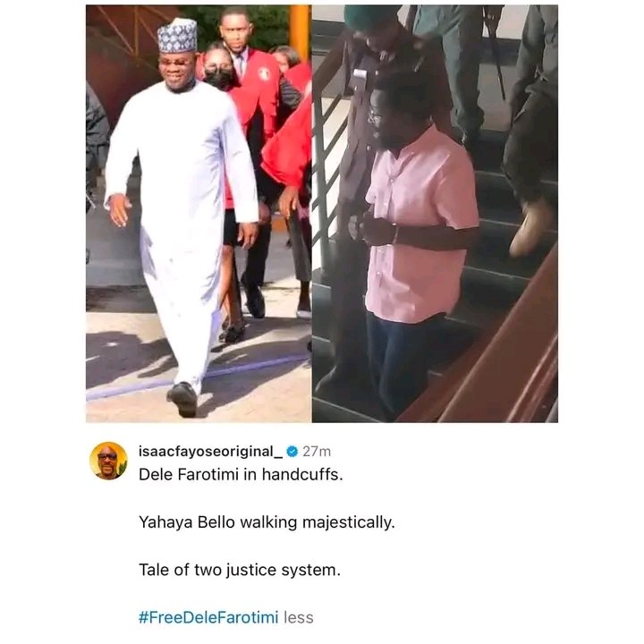 Two separate laws in a lawless country called Nigeria 🇳🇬. An unfortunate place to live in...  #Nigerians #free