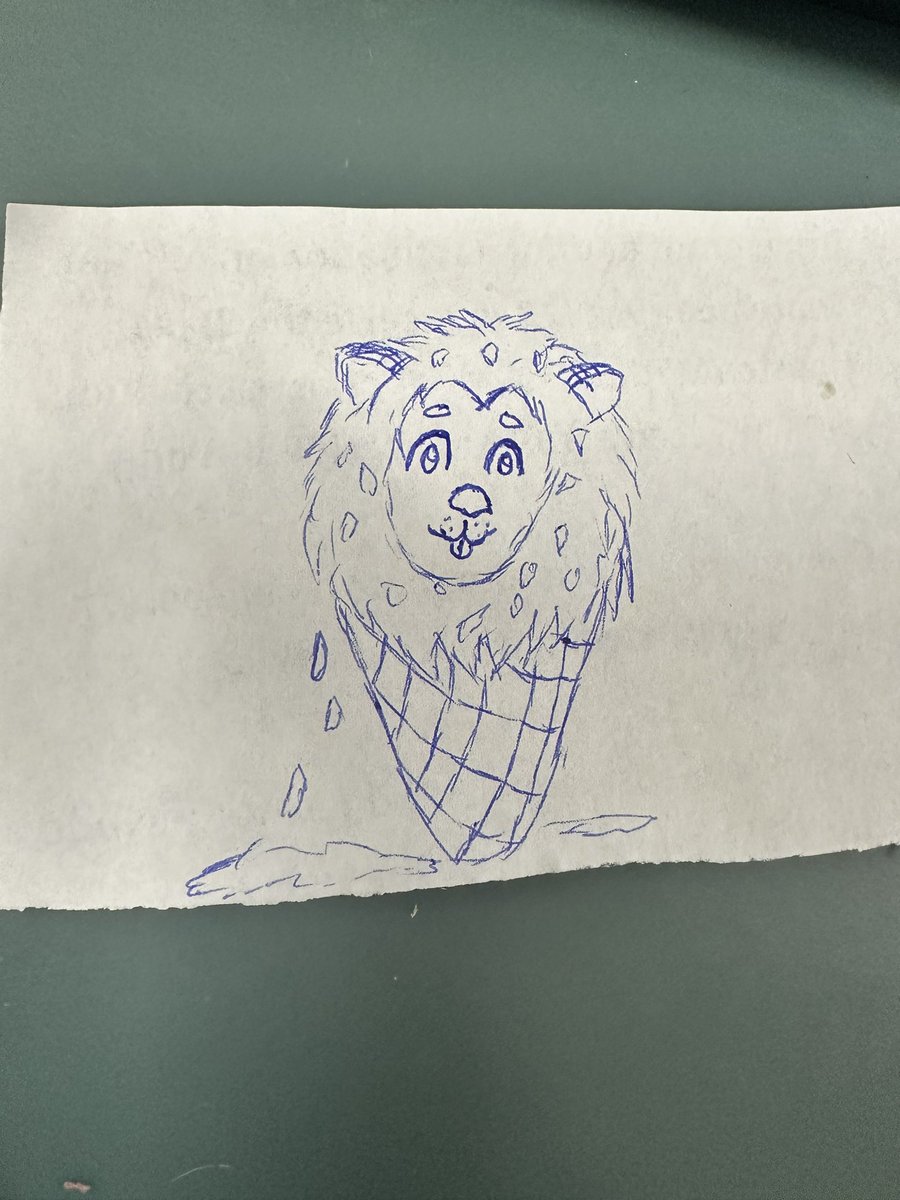 BleuVerryBerry's tweet photo. A deluxe mint cone #doodlesatwork https://t.co/tAbTG9NkGU