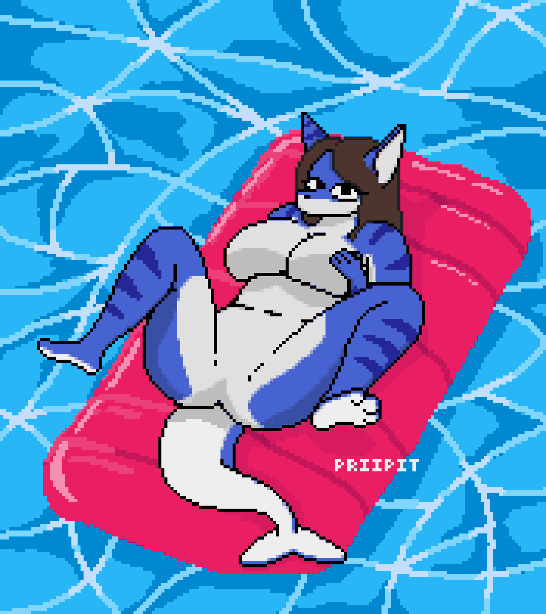 priipit's tweet photo. would you get into the water with that shark?
#furry #pixelart #art https://t.co/IrCADWkM9w