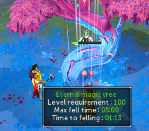 SoockLove's tweet photo. I like how consistent the depleation changes make the new tree. 

The old mechanics make it fustrating to afk, but not rewarding for paying attention. They also punish players gathering together.

I know this is an experiment, but i hope they update the previous tiers. https://t.co/X9mlNifRpE