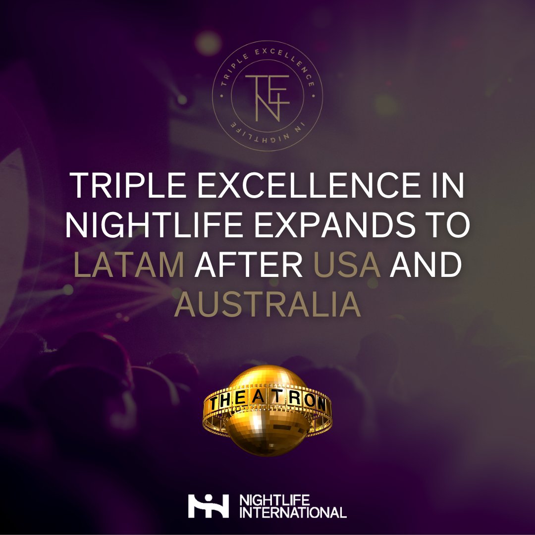 🎉 Huge news! 🎉
Theatron in Bogotá, Colombia, has earned the prestigious Triple Excellence in Nightlife award! 🏆✨
We’re proud to be the first in LATAM to achieve this recognition, joining top venues in the USA and Australia. 🌍🙌