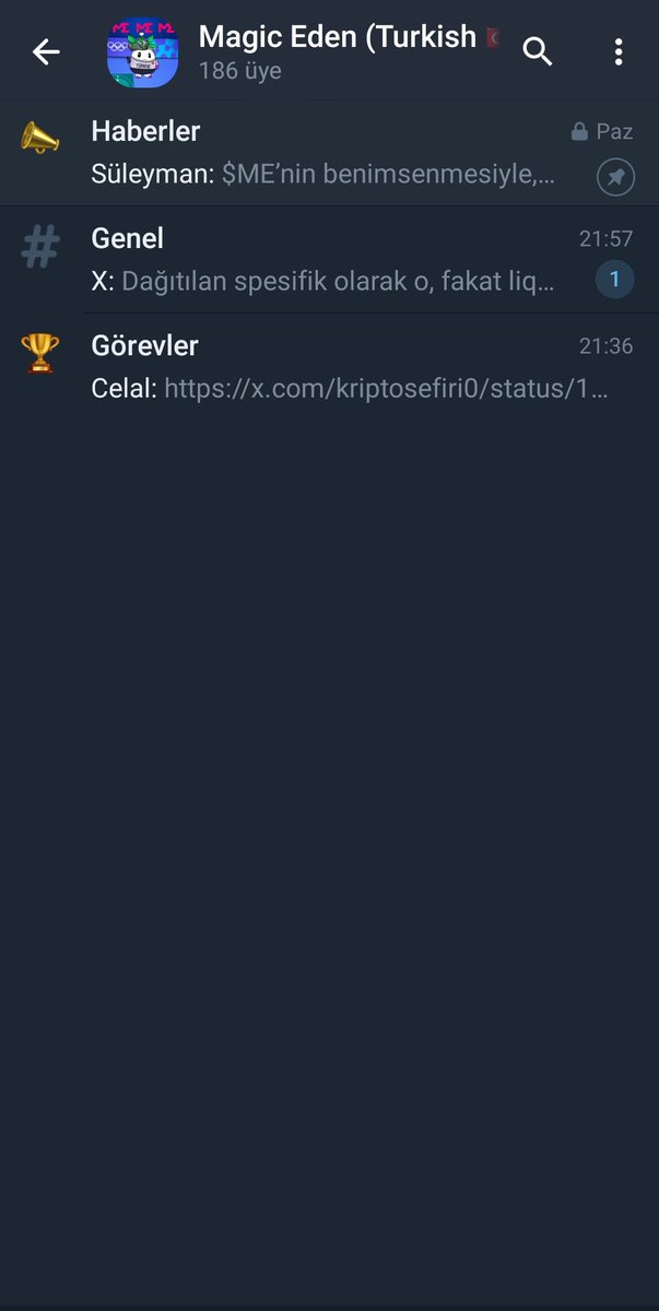 🎉 Magic Eden Türkiye Topluluğu Görevi Başladı! 🎉

Magic Eden Türkiye ailesine katıl ve ödüller kazan! İlk göreviniz hazır:

t.me/MagicEdenTurki…
