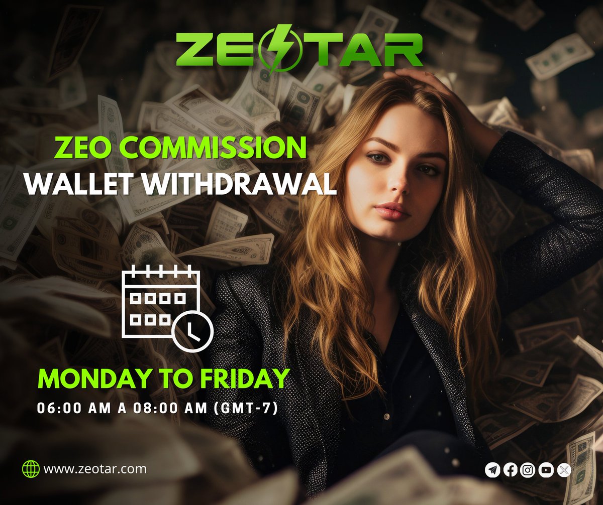 SebastianM79454's tweet photo. 💸Withdraw Your Commissions Monday to Friday! 💰💰

Your hard work deserves rewards! With Zeotar, enjoy seamless access to your earnings throughout the week.Start building your success story today

Join now at https://t.co/geEBPZx1N7

#zeotar #withdrawal #greatreturns #earndaily https://t.co/bbIG2C0l9k