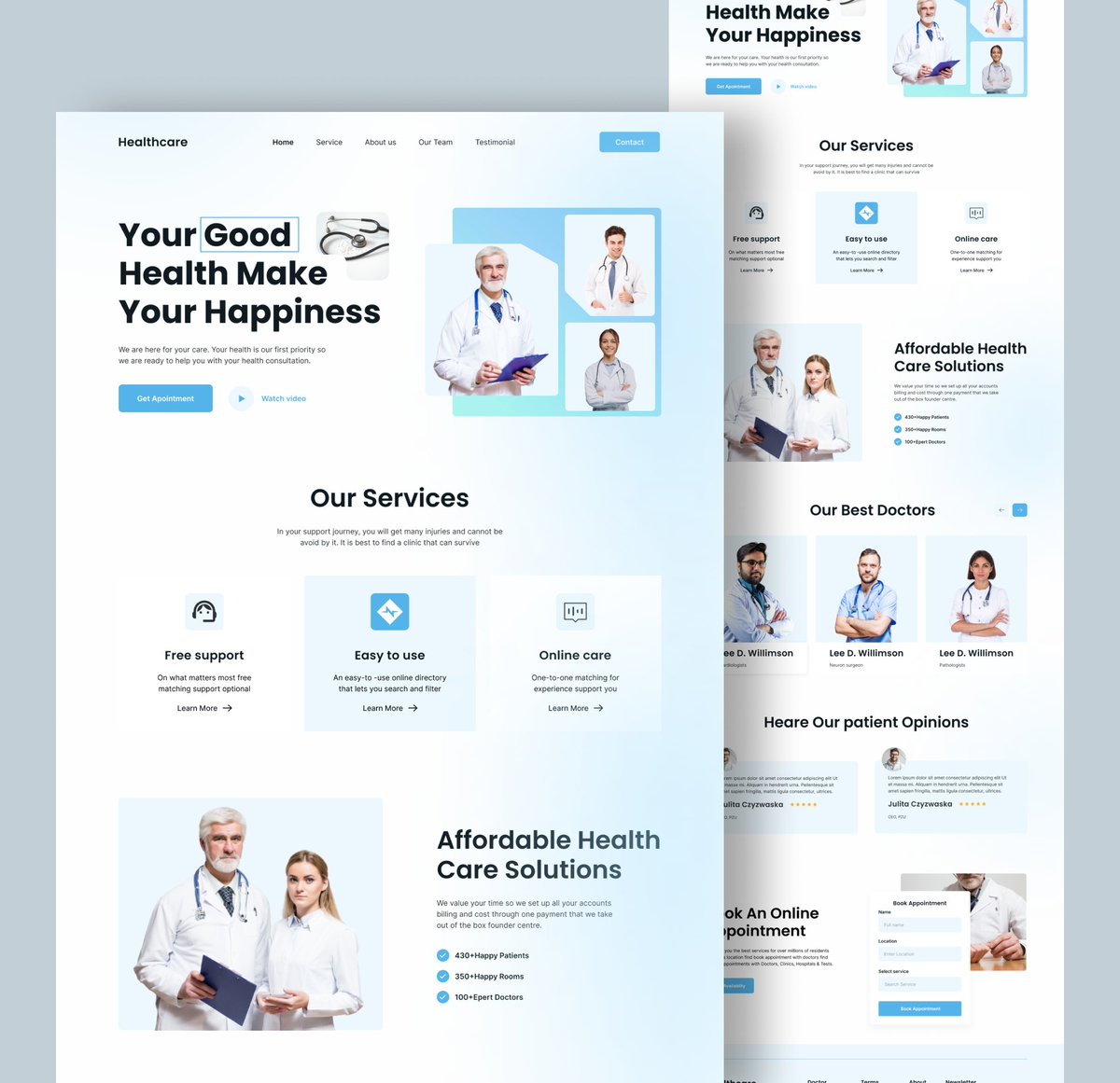 Creating a user-friendly healthcare website that’s easy to navigate and puts patients first 🏥💙