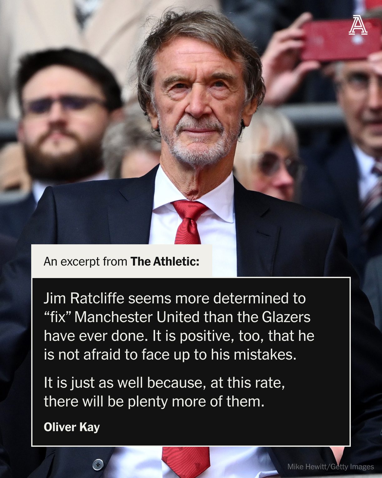 The Athletic on X: "Jim Ratcliffe is far from the first business mogul to enter a club believing he can turn things around because of his success in another field. Identifying problems