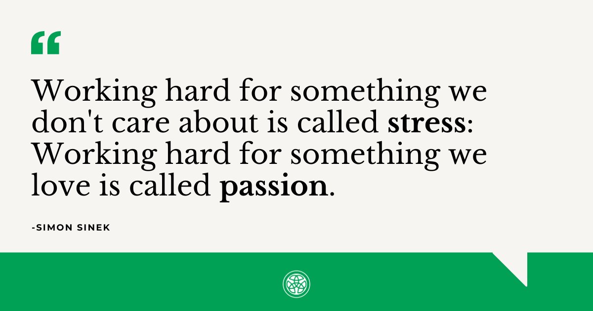 The difference between stress and passion? It's all about what you care about. Work for what lights you up! ✨ #MotivationMonday