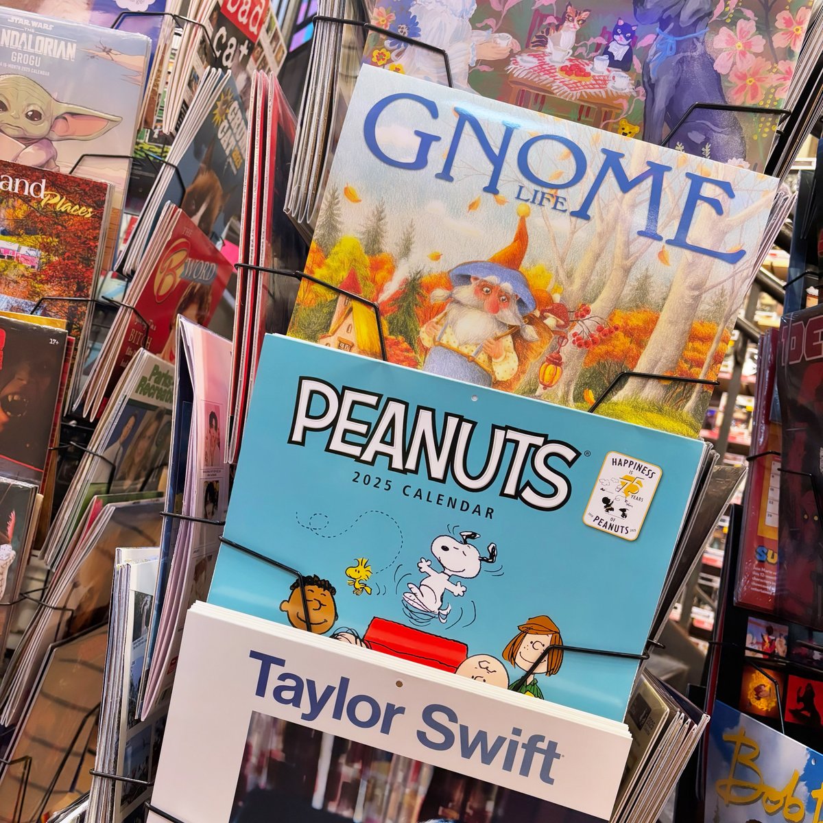 newburycomics's tweet image. It's the final countdown to the holidays and 2025... start that holiday shopping now at Newbury Comics! Calendars are a wicked good present for the new year, come check out our selection 📆 #newburycomics #calendars #giftideas