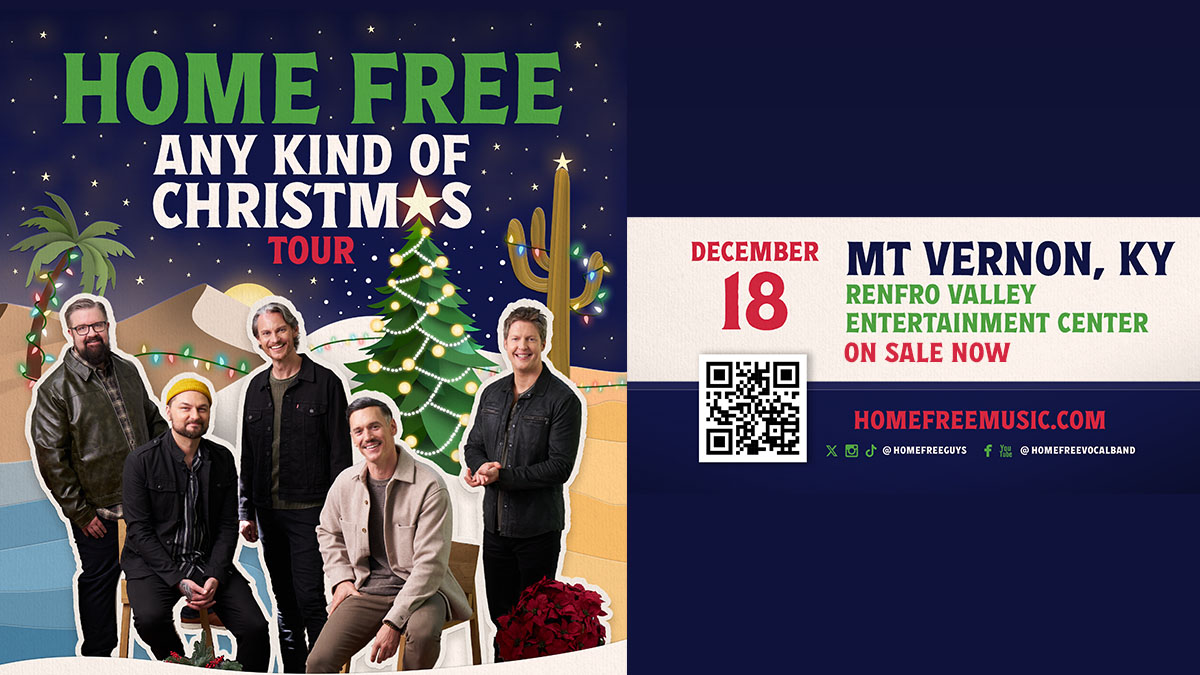 renfro_valley's tweet image. We're back next week with more Christmas in the Valley shows! Check out our lineup. 👇

12/18 - @HomeFreeGuys "Any Kind of Christmas Tour"
12/20 - @DaileyVincent Christmas

Secure your spot:

#HomeFree: 🎟️ bit.ly/HF24-RV    
#DaileyVincent: 🎟️ bit.ly/DVC-RV