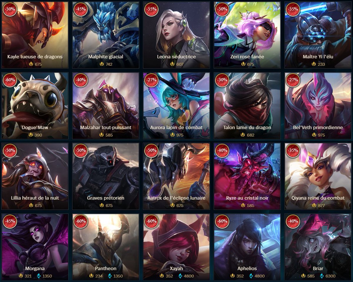 RiotSupportFR's tweet photo. 🟡 [League of Legends] Bon toutou ! 🐶

Voici les skins et champions en promotion cette semaine : https://t.co/uyUZaWTTl5