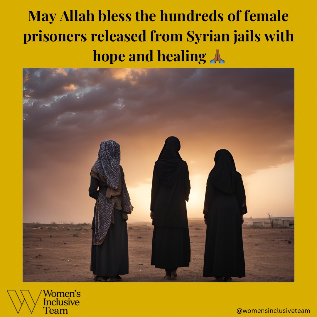 As we acknowledge the UN’s commitment to tackling gender-based violence, we must take a moment to remember the hundreds of female prisoners released, many of whom were arrested as teenagers &amp; would have experienced unimaginable forms of VAWG ❤️‍🩹

#EndVAWG #Syria #16DaysOfActivism