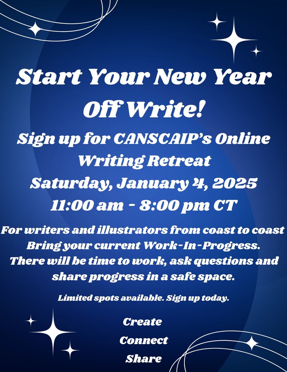 We are hoping CANSCAIP Members and Friends from coast to coast to coast will join us, so mark your calendar! Check your email for registration details.