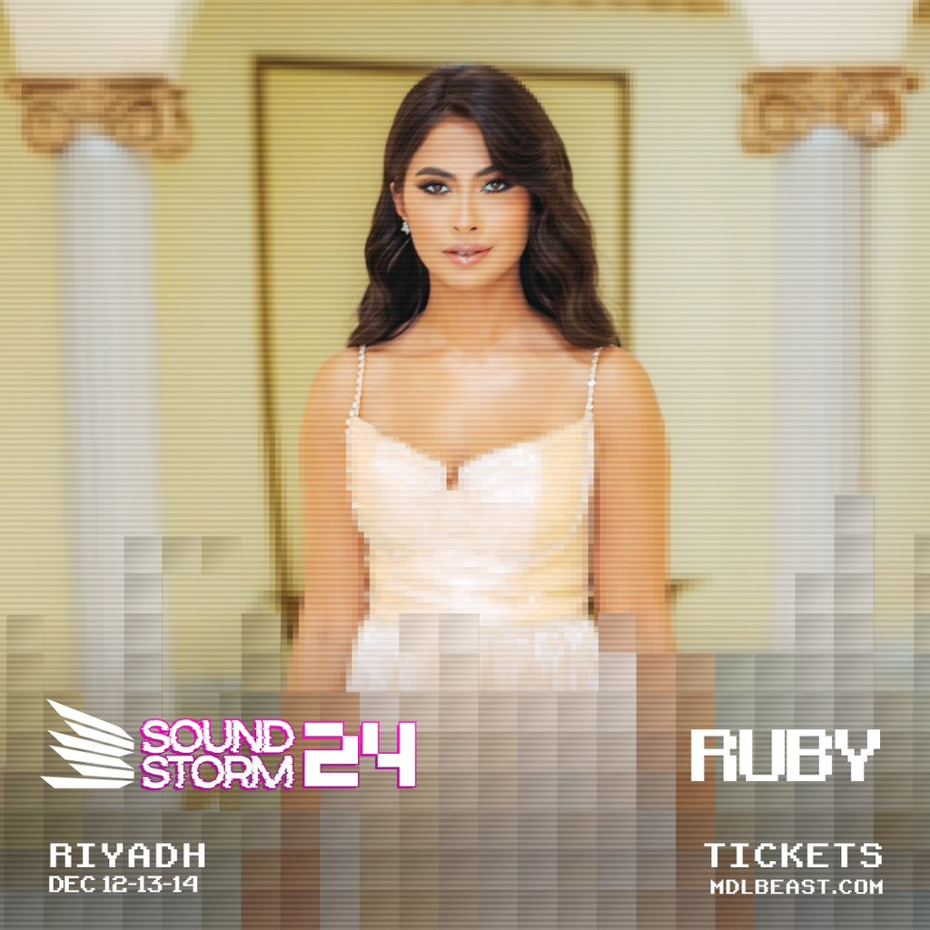Benchmark_ksa's tweet photo. 🎵
بنولع الاجواء مع الفنانة روبي 
في ساوندستورم 🔥
@TheRubyEGY 
..
#بنش_مارك  
#ساوندستورم #ميدل_بيست https://t.co/w1wgQ6aR9j