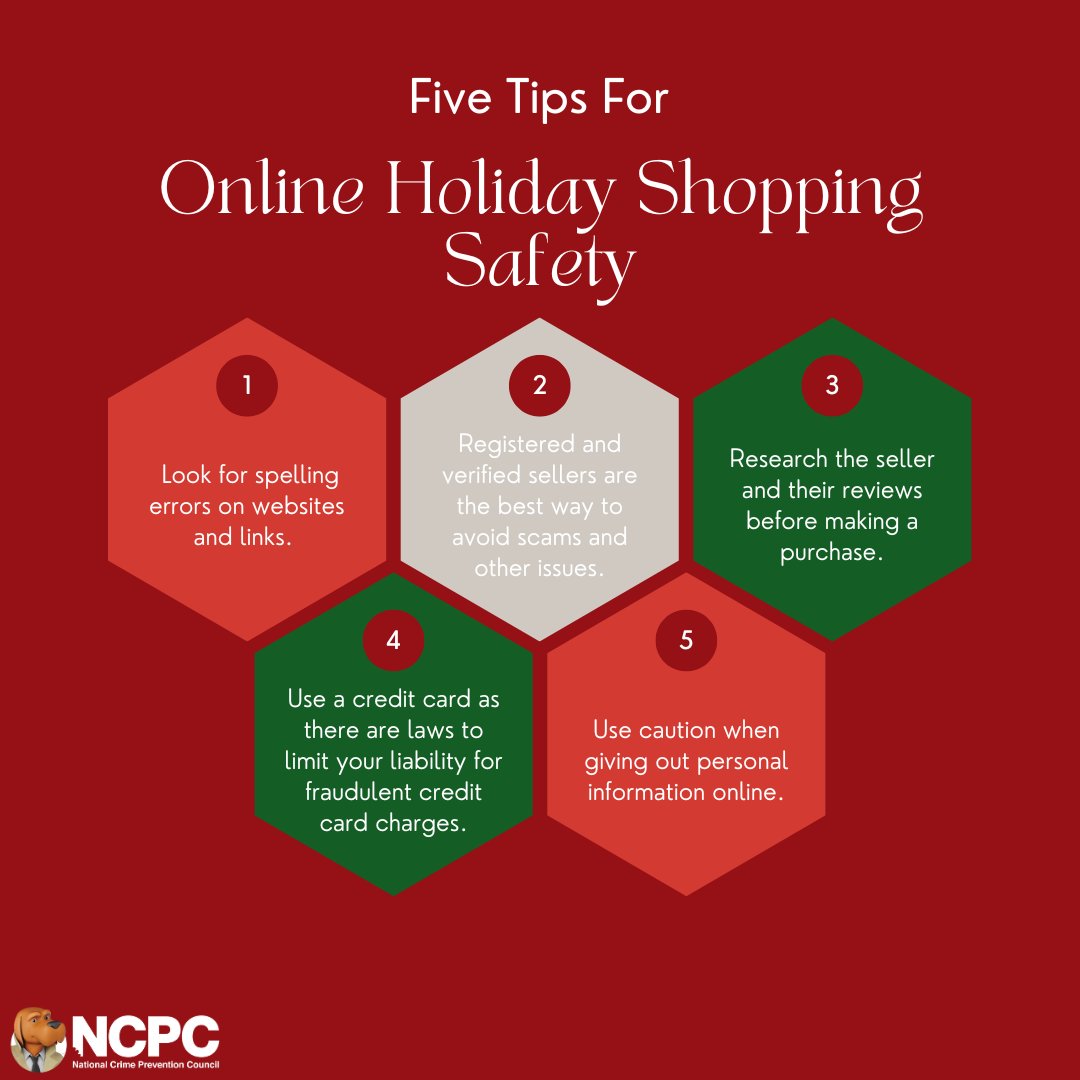 McGruffatNCPC's tweet photo. Scammers love the holidays too—don’t make it easy for them. 🛑
Check the spelling, verify the seller, and NEVER overshare your info. Play it smart, not sorry.
Learn more at https://t.co/9I0r6LZSQJ
#GoForReal #ShopSmart https://t.co/s67ufwQ1kT