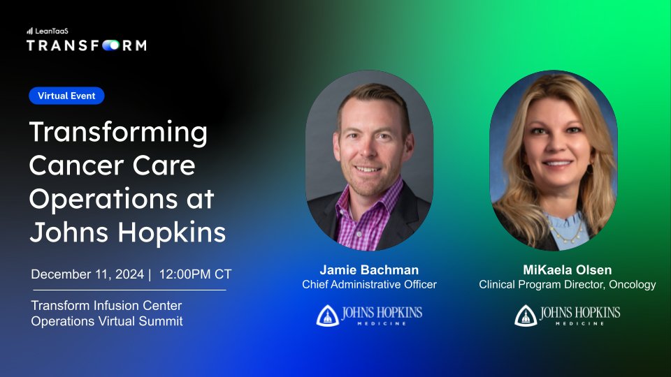 LeanTaaS, Inc. (@leantaas) on Twitter photo 🤖 AI-powered solutions at <a href="/HopkinsMedicine/">Johns Hopkins Medicine</a> are optimizing infusion center scheduling, leading to reduced wait times, increased patient volume and improved staff satisfaction. Learn more in the <a href="/BeckersHR/">Becker's Hospital Review</a> Q&A: bit.ly/4gqZYf7 🤖 AI-powered solutions at <a href="/HopkinsMedicine/">Johns Hopkins Medicine</a> are optimizing infusion center scheduling, leading to reduced wait times, increased patient volume and improved staff satisfaction. Learn more in the <a href="/BeckersHR/">Becker's Hospital Review</a> Q&A: bit.ly/4gqZYf7