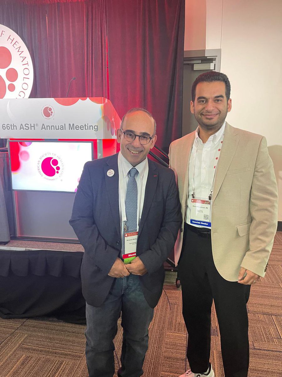 Mornings can’t get better than this, meeting the great Prof.<a href="/Mohty_EBMT/">Mohamad Mohty</a> 

<a href="/TheIACH/">IACH</a> <a href="/ASH_hematology/">ASH</a> #ASH24