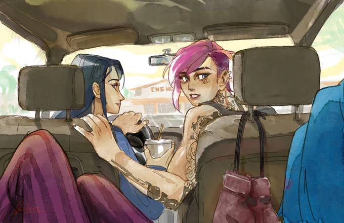 get in, we're going to home depot #Arcane #caitvi 