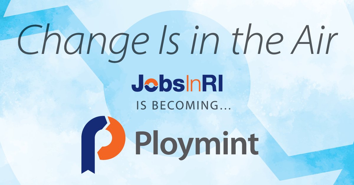 Job seekers and employers, you'll soon notice when searching for or posting jobs on JobsInRI.com that we will be changing our name. 

mailchi.mp/jobsintheus/ch…

#ChangeIsInTheAir #Rebrand #Ploymint