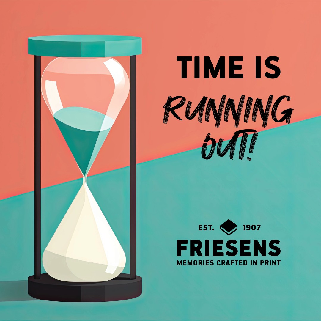 Friesens Spring Delivery schools...time is running out to submit your yearbook cover to be in the running for the grand prize of $1,000 in the 2024-25 Friesens Cover Contest!  The deadline for submissions is THIS FRIDAY. Talk to your Sales Consultant if you need help!