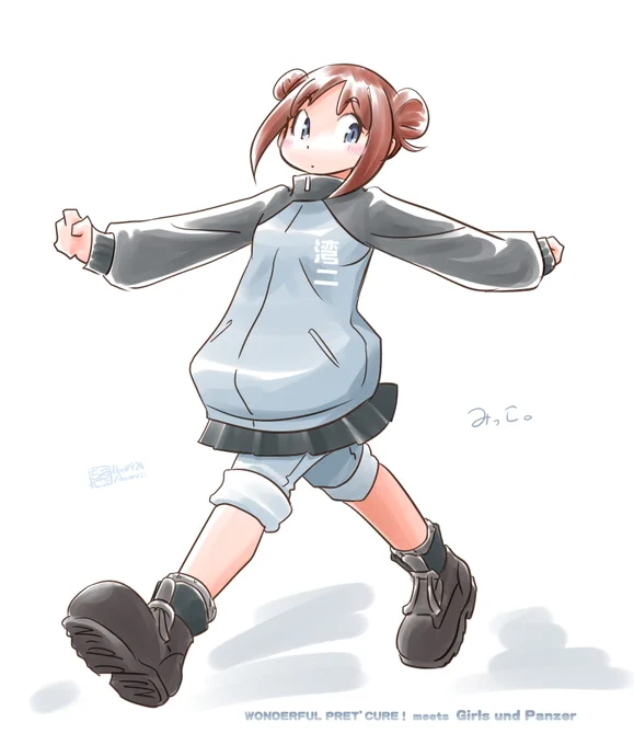 ⊂みっこ⊃わんだふるぷりきゅあ #ガルパン #大熊みつ子 #ミッコ 