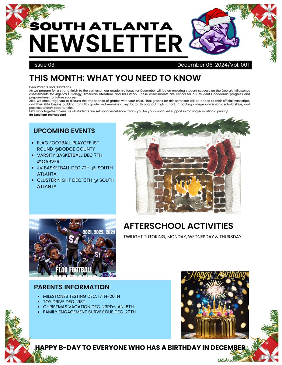 South Atlanta HS Parent Center tweet media