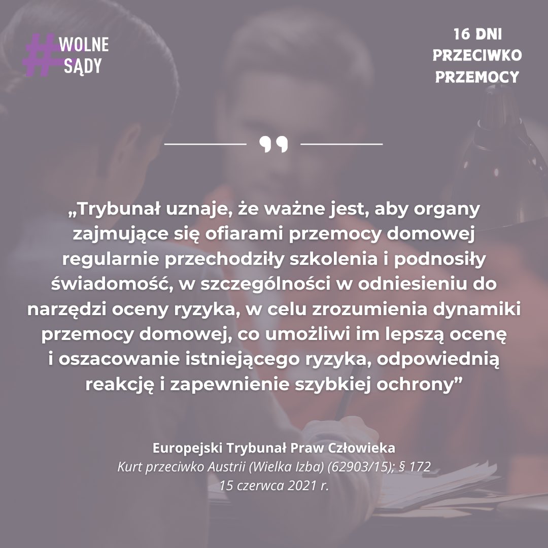 WolneSady1's tweet image. Akty przemocy domowej wymagają natychmiastowej i stanowczej reakcji państwa oraz podjęcia systemowych działań w tym obszarze.
Uwagę na tę kwestię zwracał wielokrotnie Europejski Trybunał Praw Człowieka, wypracowując w tym zakresie określone standardy ⚖️⤵️