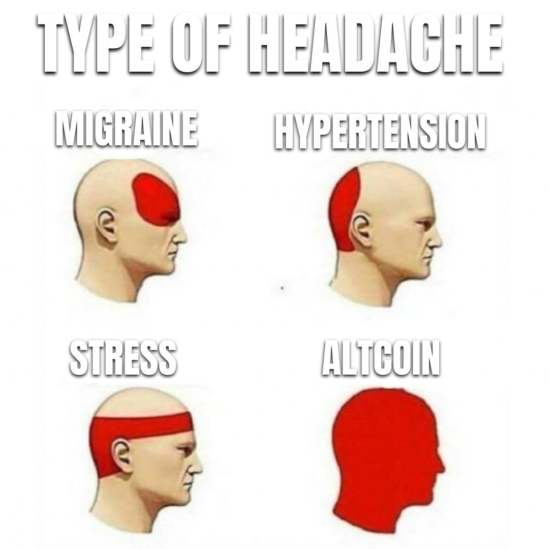 People new to crypto must learn the hard way that small moves in bitcoin  can make your head explode in pain if long alts.