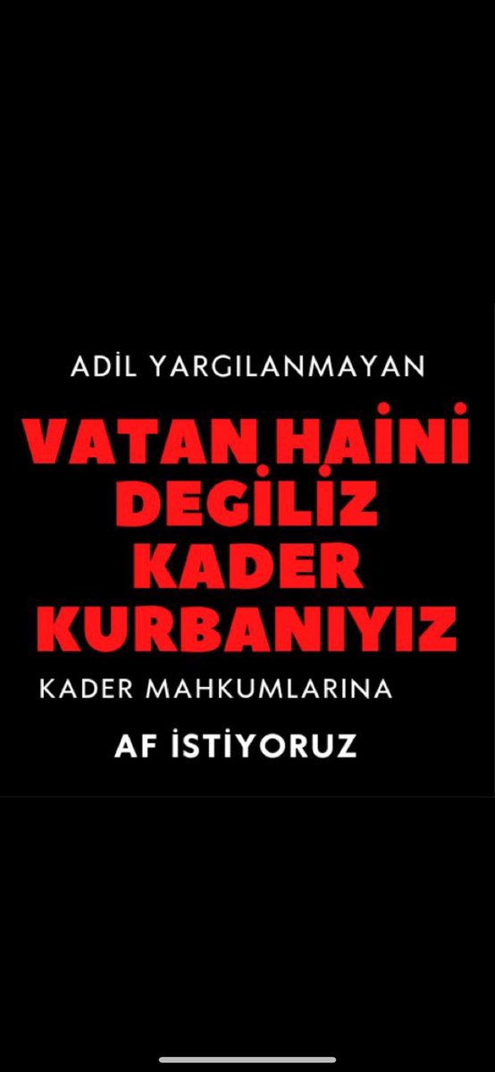 <a href="/RTErdogan/">Recep Tayyip Erdoğan</a> #AffetReis

Sayın Cumhurbaşkanım bizi ölüme terk etmeyin.4/4 çift mükerir infaz sistemi insanlığa aykırıdır lütfen sesimizi duyun. Katil değiller, vatan haini değiller cinsel suçlu değiller.4/4 zulmü son bulsun artık .Sayın Cumhurbaşkanımız desteğinize ihtiyacımız var tükendik