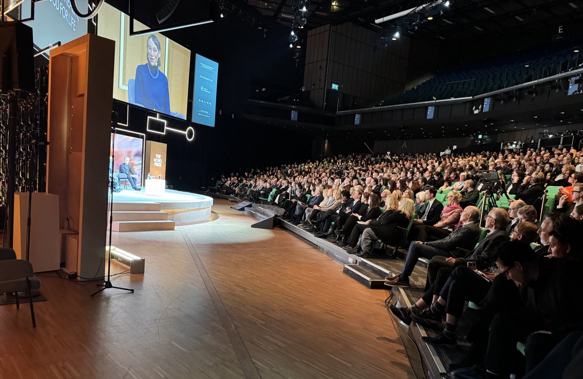 Great honour &amp; privilege to represent <a href="/WHO/">World Health Organization (WHO)</a> at the ⁦<a href="/NobelPrize/">The Nobel Prize</a>⁩ Dialogue - “The Future of Health” &amp; the role of society, culture &amp; science. >1200 people attending in person all day &amp; many many more on line. Inspiring nobelprize.org/events/nobel-w…
