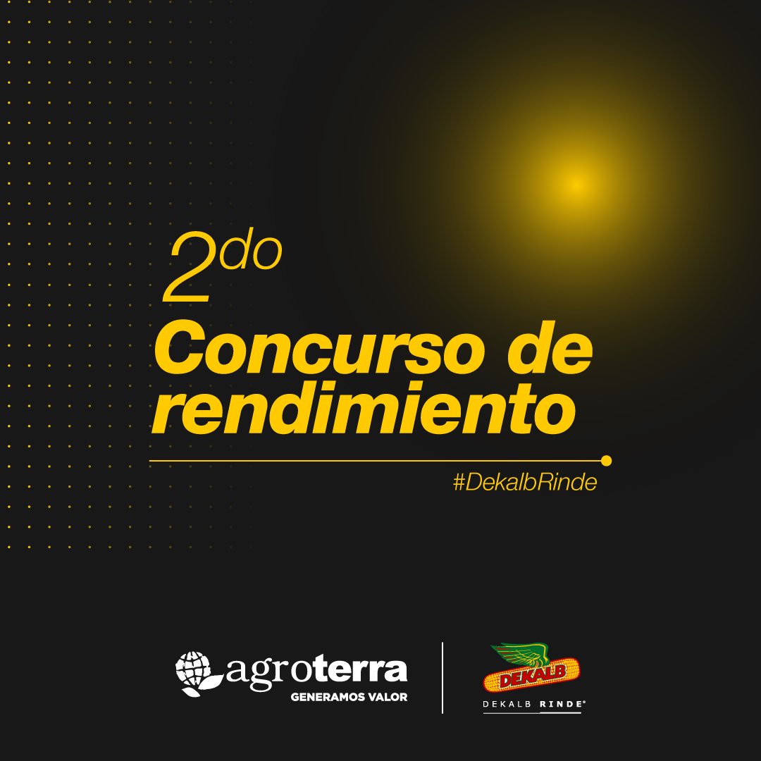 agroterrauy (@agroterrauy) on Twitter photo ¡Lanzamos el segundo concurso de rendimiento junto a Dekalb! 🌽
Un nuevo año trae nuevos desafíos y grandes premios. 📈
Estén atentos, pronto compartiremos más información. ¡Es hora de llevar los rendimientos de maíz a otro nivel!
<a href="/AgroBayerAR/">Agro Bayer</a> <a href="/Bayer4CropsUY/">Bayer Uruguay 🇺🇾 | Crop Science</a> ¡Lanzamos el segundo concurso de rendimiento junto a Dekalb! 🌽
Un nuevo año trae nuevos desafíos y grandes premios. 📈
Estén atentos, pronto compartiremos más información. ¡Es hora de llevar los rendimientos de maíz a otro nivel!
<a href="/AgroBayerAR/">Agro Bayer</a> <a href="/Bayer4CropsUY/">Bayer Uruguay 🇺🇾 | Crop Science</a>