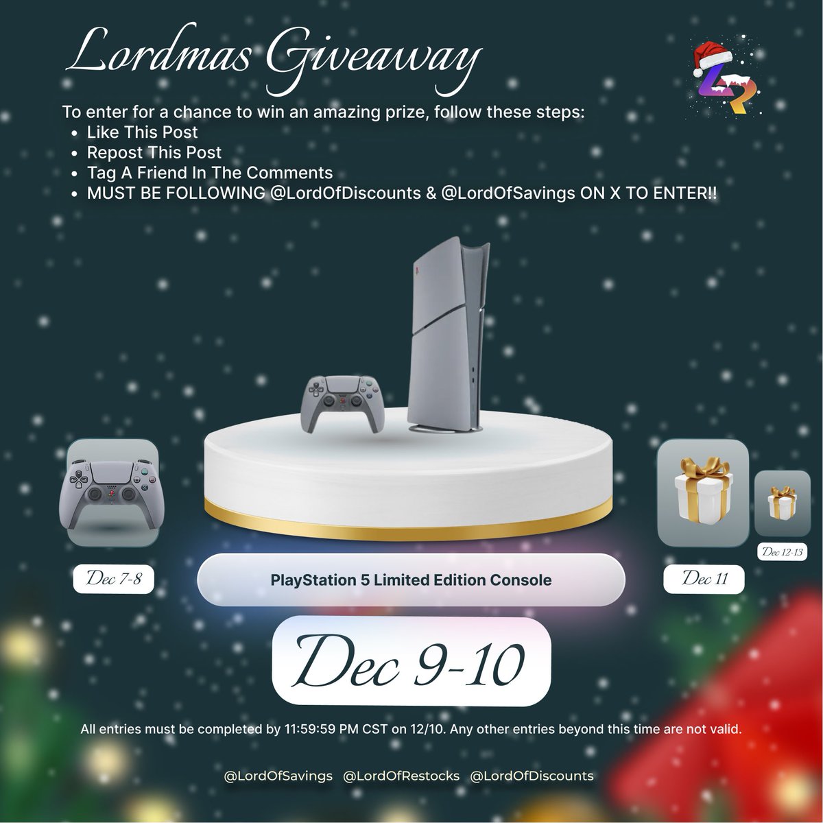 Lord Of Restocks • Hard To Find Items & Tech Deals (@lordofrestocks) on Twitter photo 🎼 On The Third Day Of Lordmas, <a href="/LordOfRestocks/">Lord Of Restocks • Hard To Find Items & Tech Deals</a> Gave Away… 🎼
🎮 1x PlayStation 5 30th Anniversary Limited Edition Digital Console
🤝 To Enter -
❤️ Like This Post
♻️ Repost This Post
🫂 Tag (@) A Friend In The Comments
‼️ MUST Be Following <a href="/LordOfDiscounts/">Lord Of Discounts • Lightning Deals & Promotions</a> & <a href="/LordOfRestocks/">Lord Of Restocks • Hard To Find Items & Tech Deals</a> 🎼 On The Third Day Of Lordmas, <a href="/LordOfRestocks/">Lord Of Restocks • Hard To Find Items & Tech Deals</a> Gave Away… 🎼
🎮 1x PlayStation 5 30th Anniversary Limited Edition Digital Console
🤝 To Enter -
❤️ Like This Post
♻️ Repost This Post
🫂 Tag (@) A Friend In The Comments
‼️ MUST Be Following <a href="/LordOfDiscounts/">Lord Of Discounts • Lightning Deals & Promotions</a> & <a href="/LordOfRestocks/">Lord Of Restocks • Hard To Find Items & Tech Deals</a>