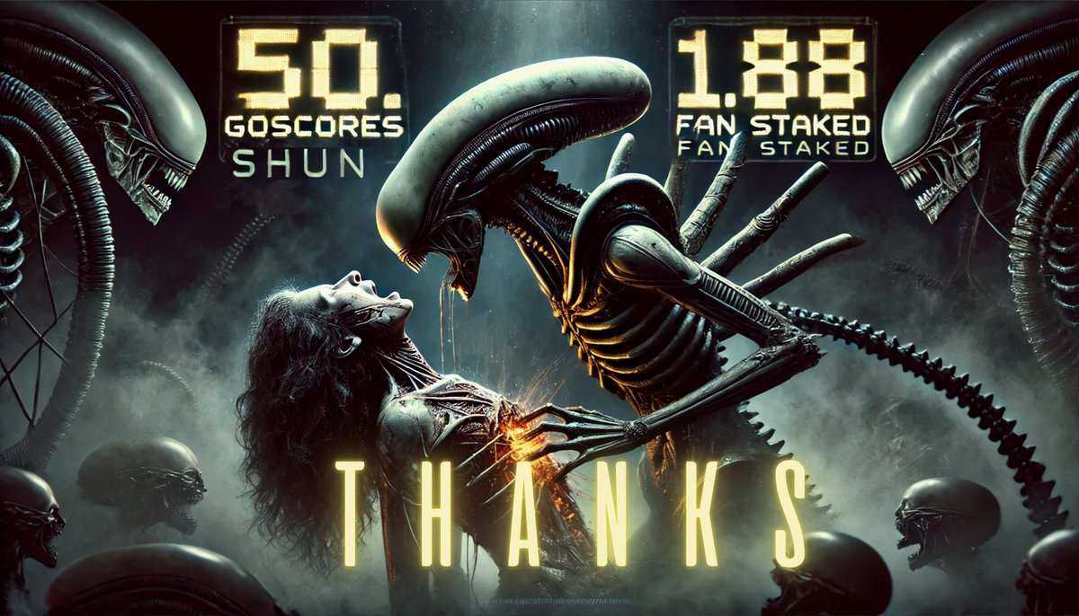 SumFortis183's tweet photo. 🎥 Paying homage to one of our favorite films, we’re thrilled to share that SHUN has reached 50 GoScores with 1.88M $FAN Tokens staked! 🖤🚀

Huge thanks to our amazing community on https://t.co/tDGUQjN4Ye!

#fantokens #film3 #film3peru 

➡️ https://t.co/UIK4RHzp4S https://t.co/D5z4g3quDo