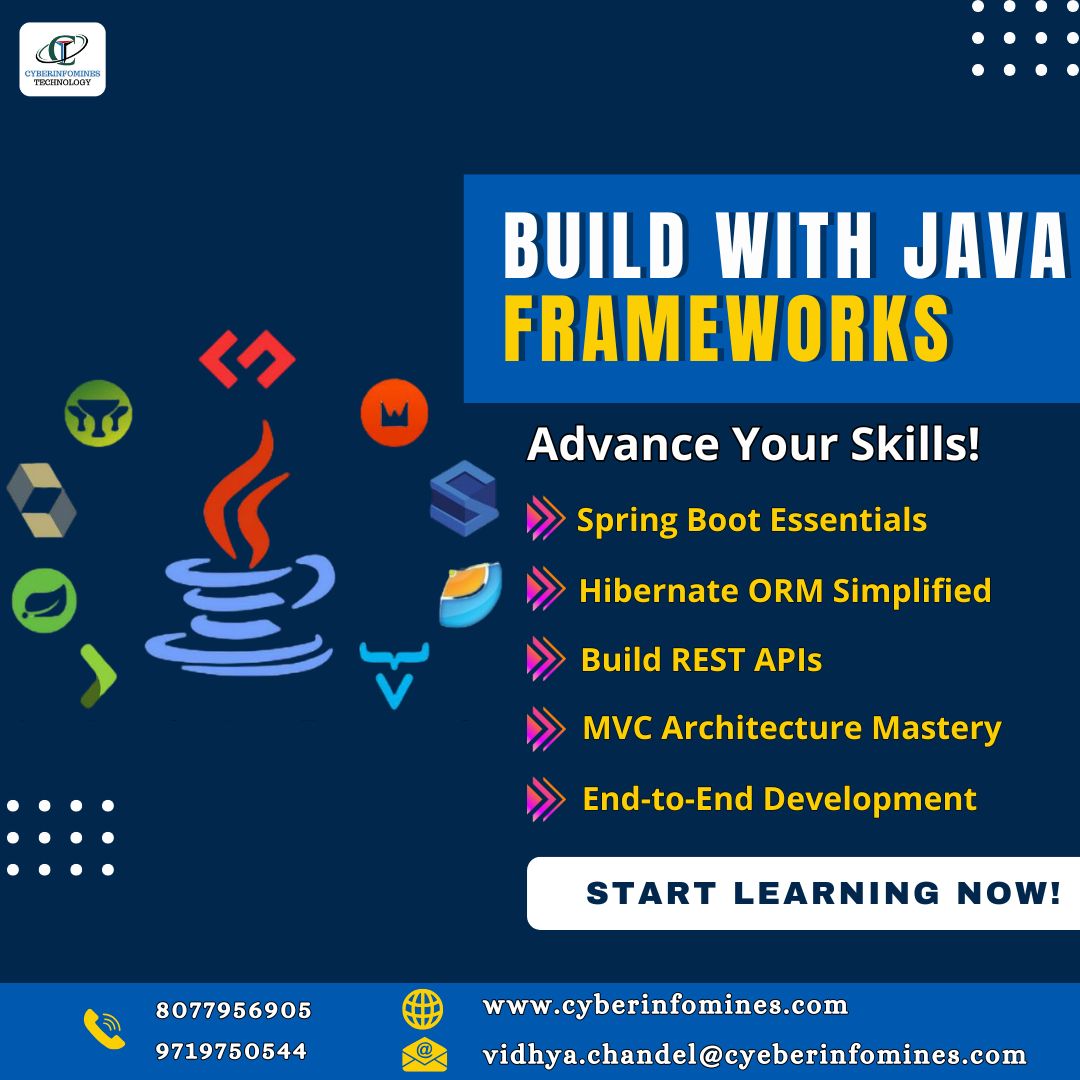 CyberInfomines's tweet image. 🚀 Building Innovation with Java Frameworks!
🌐 From robust backends to seamless user experiences, Java frameworks are the backbone of modern software development.
#CyberInfomines #JavaFramework #TechInnovation #CodingLife #Developers #SoftwareEngineering #CodeNewbie #Java