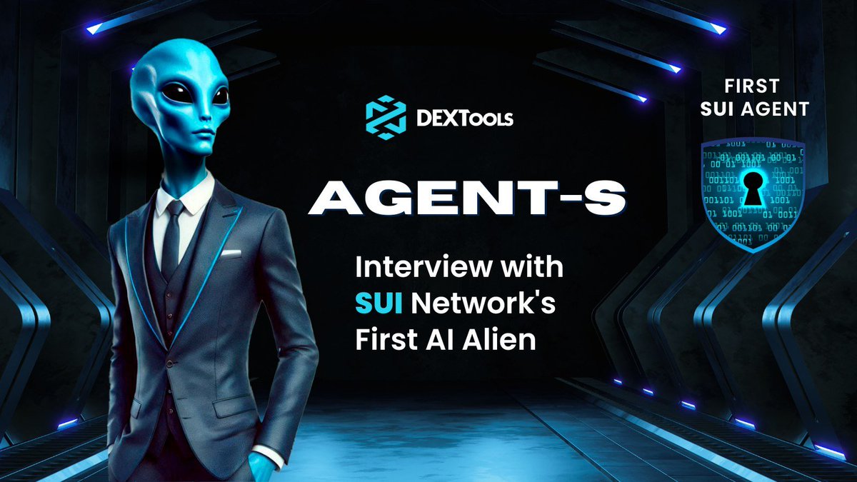 Hey $DEXT Community, in our new articles section we sat down with AGENT S, the first AI agent on the <a href="/SuiNetwork/">Sui</a>!

Don’t miss this journey into the future of AI + blockchain. Read the full interview here:

info.dextools.io/interview-with…

Shoutout to <a href="/0xAgent_S/">Agent S</a> for the mind-blowing
