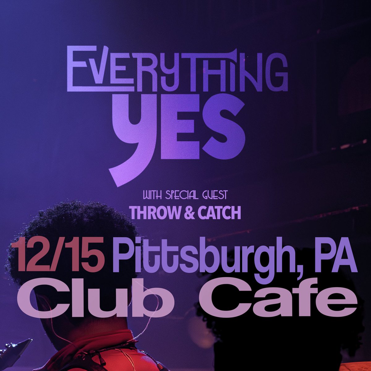 opusoneprod's tweet photo. πΆ TONIGHT πΆ
12/15 | #EverythingYes with special guest #ThrowandCatch | @ClubCafeLive
ποΈ Buy Tixs: https://t.co/4YBzqXGrSI
Doors: 7:00pm
Tickets are available for purchase online or at the door.
#tonight #pghconcerts #clubcafe #clubcafelive #livemusic #music https://t.co/X6prpb3MIL