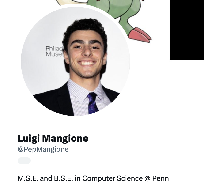 GRITCULT's tweet photo. Luigi Mangione is the name of the alleged CEO assassin. 

Had a masters in Computer Science and went to an elite prep school. Also cofounded a startup. Twitter full of tech RTs. Also has an opensource ai model on his github

His manifesto is coming out soon. https://t.co/D3FWL0S2Ed