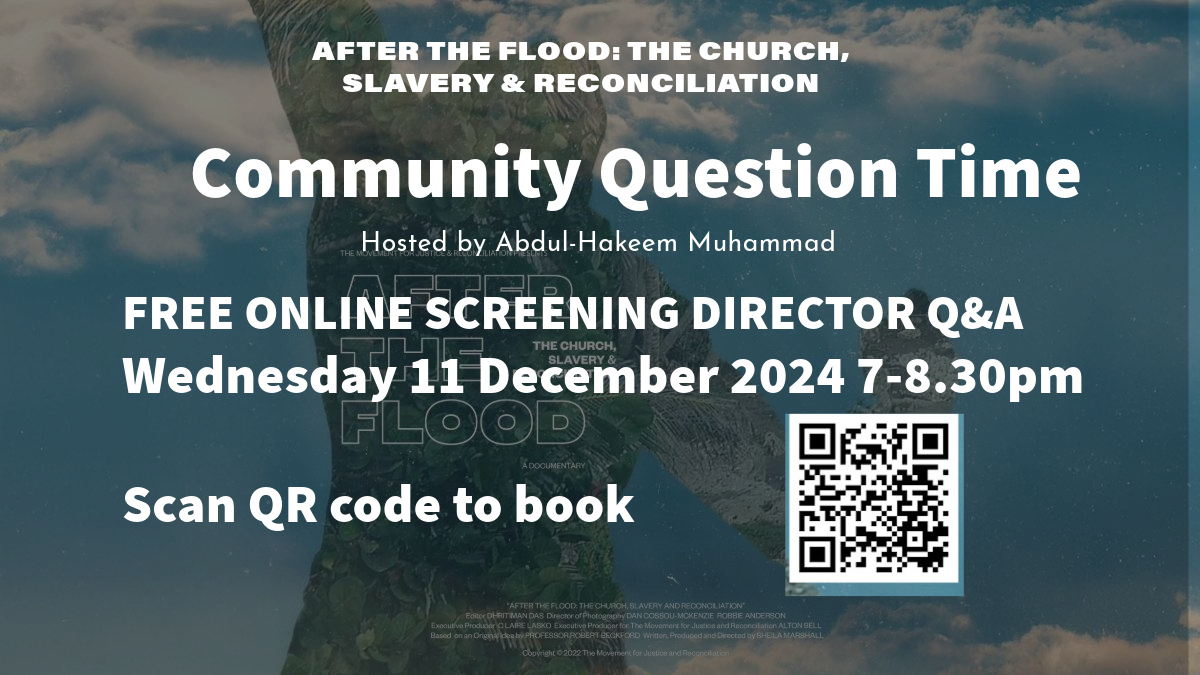 atfdocumentary's tweet image. 🌊✨ COMMUNITY QUESTION TIME &amp;amp; THE NEW BLACK FILM COLLECTIVE ✨🌊 present a FREE online SCREENING of AFTER THE FLOOD, followed by a Director Q&amp;amp;A hosted by Abdul-Hakeem Muhammad.

📅 When: Wednesday, 11 December 2024
⏰ Time: 7:00 PM - 8:30 PM GMT
💻 Where: Online 👉 QR to book