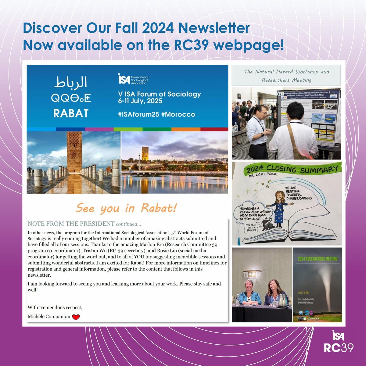 🍂 Fall 2024 Newsletter is Here! 🍂

Exciting updates, insights, and important news await you in our Fall 2024 Newsletter📰. Don't miss out on all the latest happenings!

Check it out now on the RC39 webpage! 🌐 isa-sociology.org/en/research-ne…

#ISARC39 #RC39 #Newsletter #Fall2024