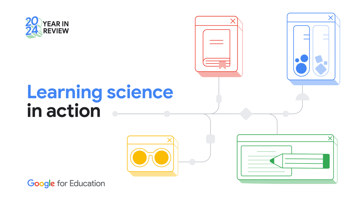 GoogleForEdu's tweet photo. Want to know the secret sauce to an amazing school year? #LearnLM and #ReadAlong in #GoogleClassroom! ✨. Discover how these tools are changing the game for teachers and students in our #GoogleEDU Year in Review! https://t.co/q9fwknxeRf https://t.co/pRauMVgJ04