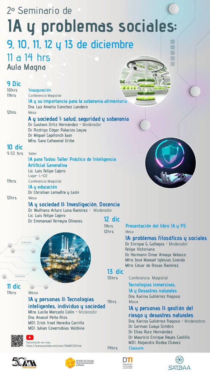 SeminarioTecFil's tweet photo. Ojo 👁️👁️ a este seminario organizado por nuestro compañero Arturo Luna. No se lo pierdan! https://t.co/qBJivXZHwt