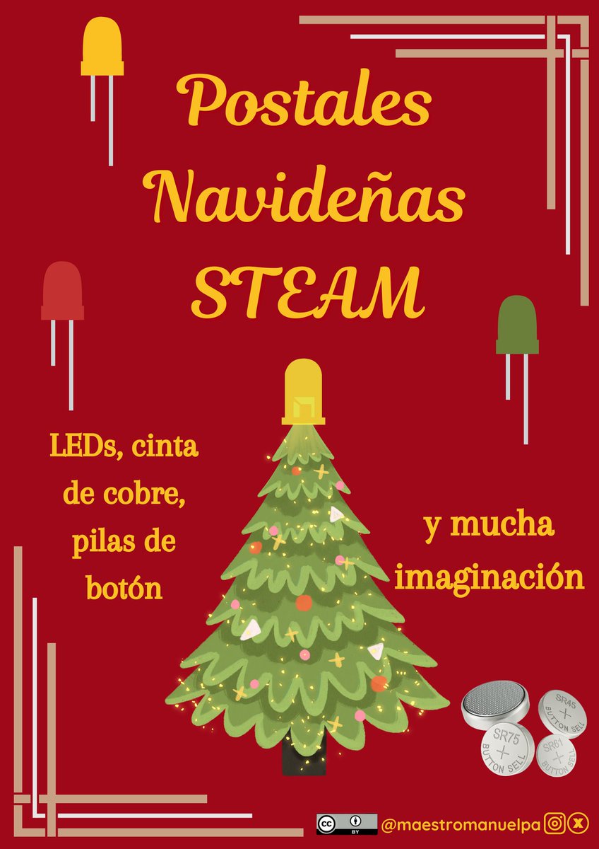 ¡Guía para alumnado de 3er ciclo de Primaria! (Incluso 4º EP)

🎄Postales Navideñas STEAM con un poco de conocimiento base sobre lo que se está haciendo en realidad🎄.

Práctica + Teoría = combo perfecto.

canva.com/design/DAGYo2C…