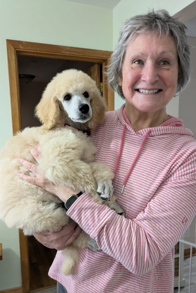 GarofaloWX's tweet photo. 🐾December 9🐾
I am thankful for the new addition to our family!
My mom adopted a standard poodle puppy, Isabella, or we call her Izzy for short.
Pets are such a blessing, and I look forward to visiting her and watching her from time to time ☺️
#25daysofgratitude https://t.co/Y5XJj5uvTZ
