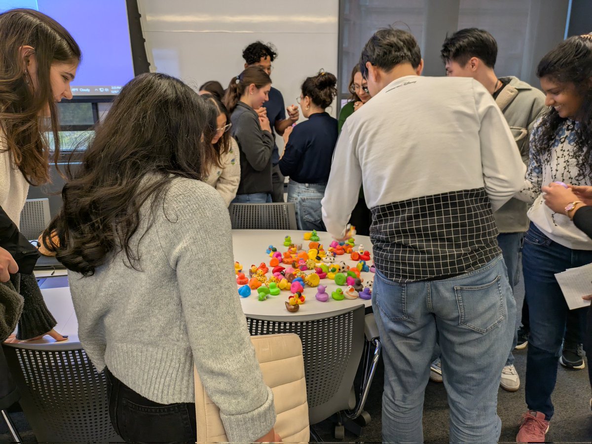 A furious Scrum selecting rubber duckies at the conclusion of another BIOM 5350 course!