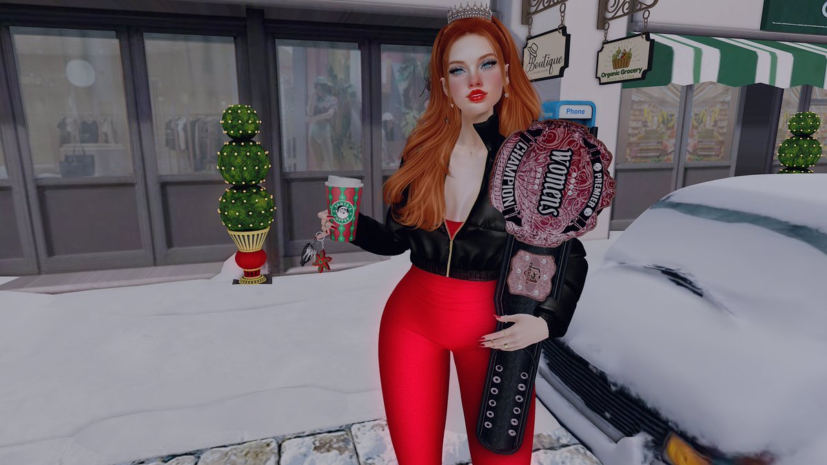 I know the commoners of Second Life have missed me, especially the losers at <a href="/PWrestling2019/">Premier Wrestling</a> 
I have been enjoying the holiday season without Skanky and the rest of them at Premier.
This title looks so good on me! 😘 Stay jealous losers!
#QueenofPW #QueenGina #Bowdown