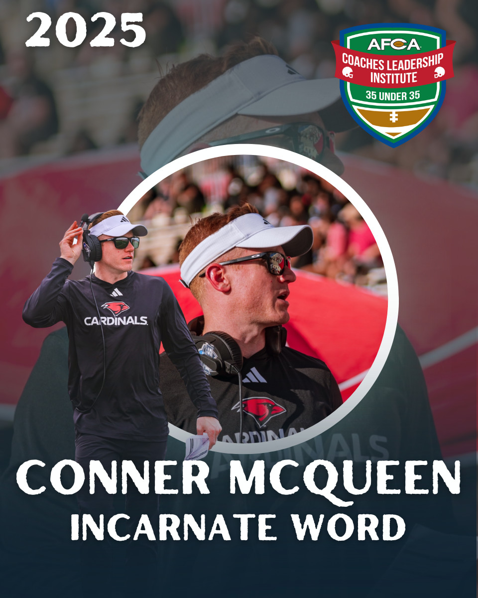 AFCA (@weareafca) on Twitter photo Congratulations to <a href="/UIWFootball/">UIW Football</a> Offensive Coordinator / Quarterbacks Coach <a href="/Conner_McQueen/">Conner McQueen</a> on being named to the 2025 AFCA 35 Under 35 Class! π Congratulations to <a href="/UIWFootball/">UIW Football</a> Offensive Coordinator / Quarterbacks Coach <a href="/Conner_McQueen/">Conner McQueen</a> on being named to the 2025 AFCA 35 Under 35 Class! π